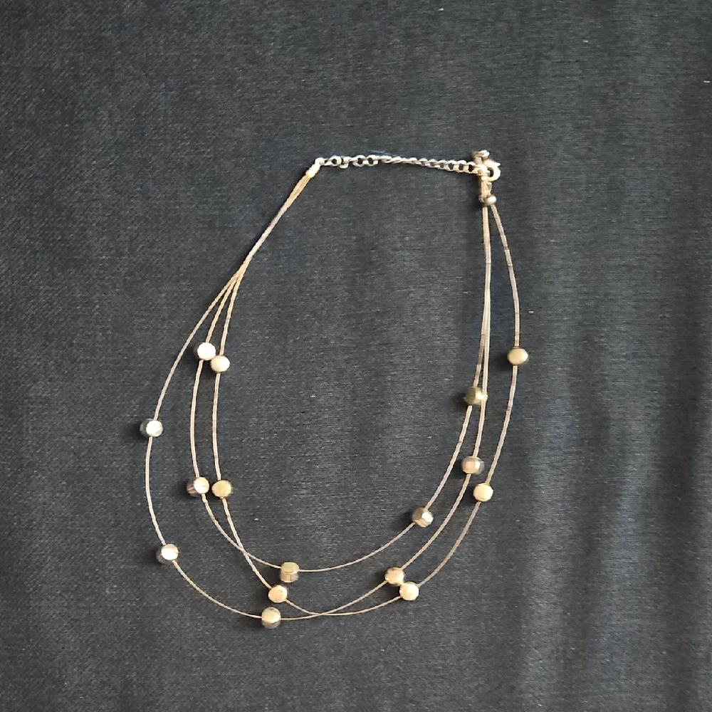 Elegant Multi-Strand Gold Necklace